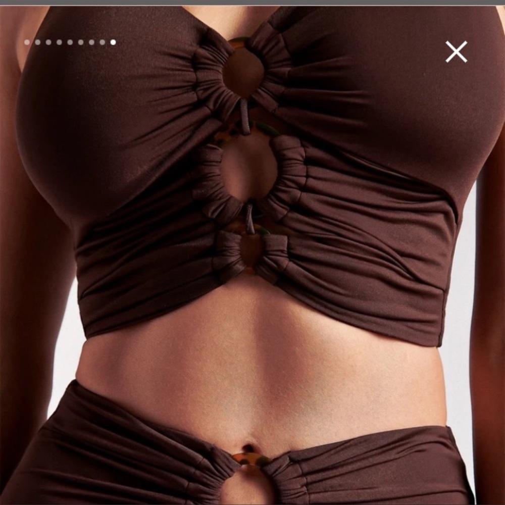 Meshing skylar crop top
